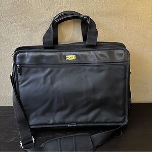 Port black laptop bag